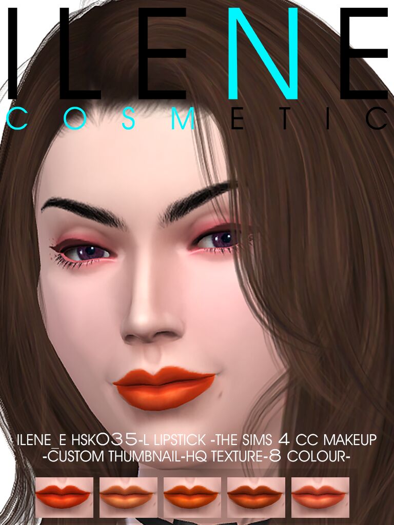 Ilene_E Hsk035-L Lipstick 1 Ilene_E Hsk035-L Lipstick Sims 4 CC