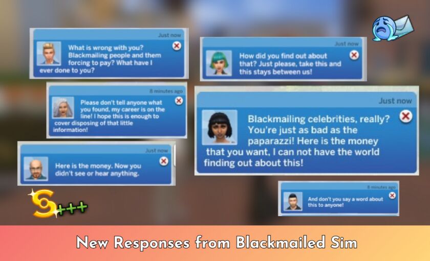 Increased Blackmail Payouts Mod for Sims 4 sims 4 cc increased blackmail payouts based on career and 4