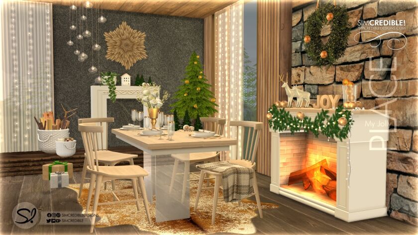 Create a Festive Dining Area with 'My Jolly Place' Collection 6 sims 4 cc jollyplace din 3
