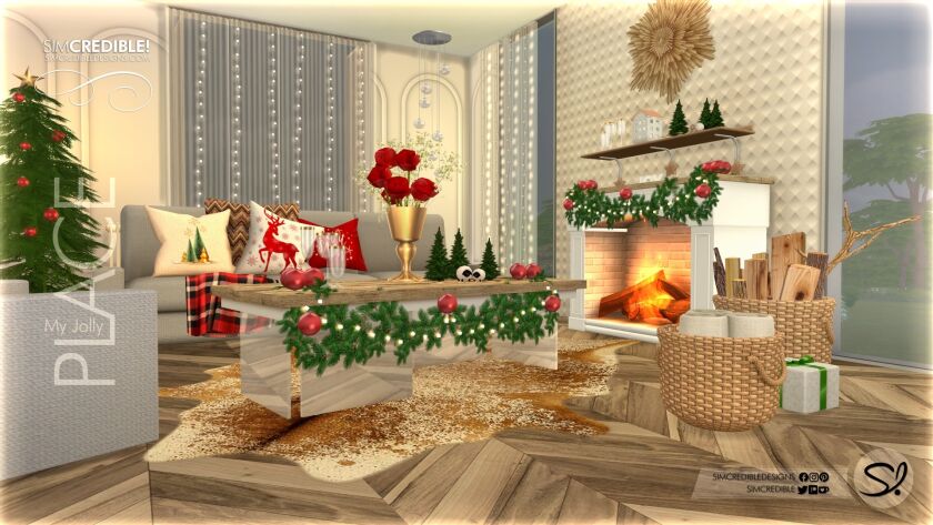Celebrate the Holidays with My Jolly Place Christmas Collection 6 sims 4 cc jollyplace liv 2