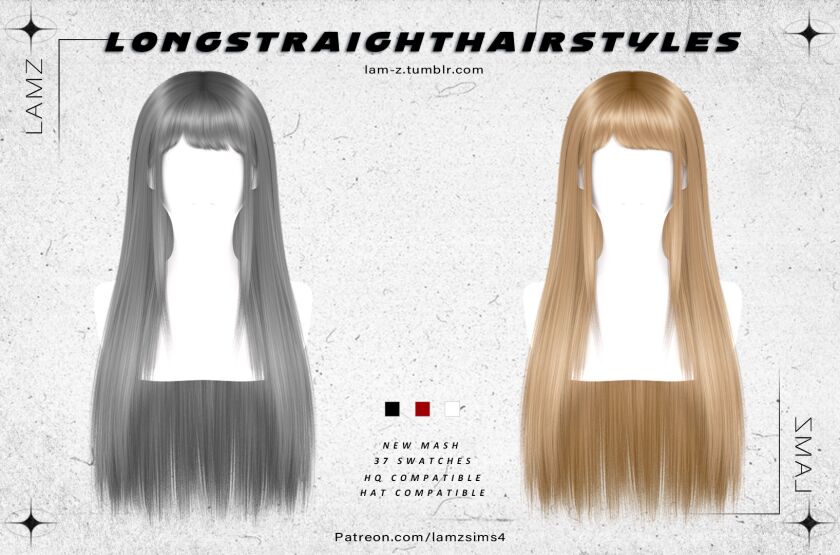 Stunning Long Straight Hairstyles with Bangs 3 sims 4 cc lamzlongstraighthairstyleswithbangs002f 003f ha 3