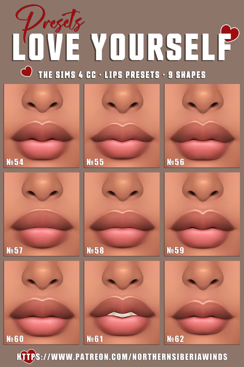 Love Yourself: Presets Collection 6 sims 4 cc love yourself presets collection by northernsiberiawinds 2