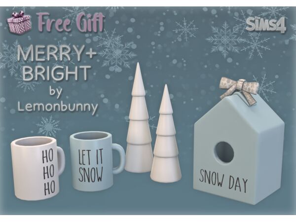 Merry + Bright TS4 CC-Pack 1 Merry + Bright TS4 CC-Pack Sims 4 CC