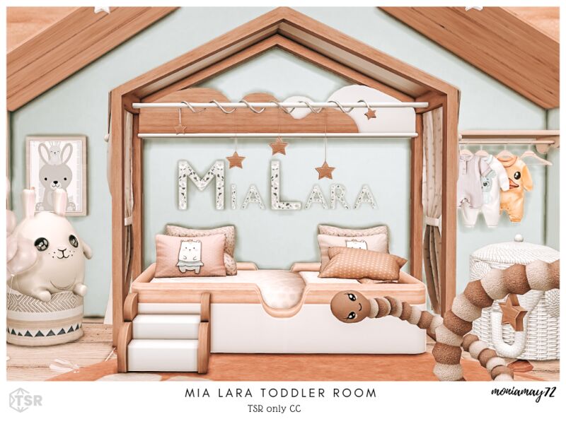 Beautiful Modern Toddler Room 3 sims 4 cc mia lara toddler room 2