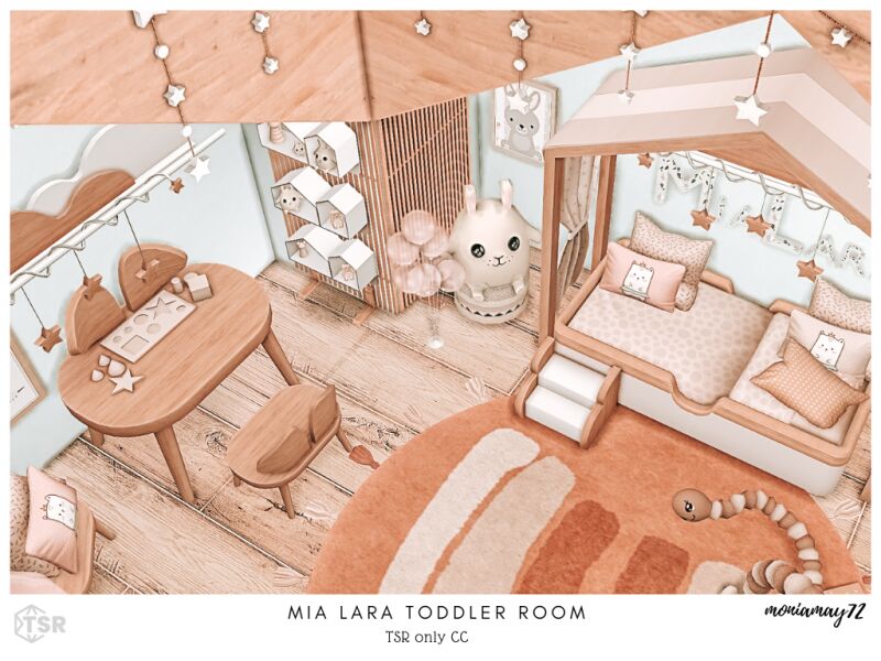 Beautiful Modern Toddler Room 4 sims 4 cc mia lara toddler room 3