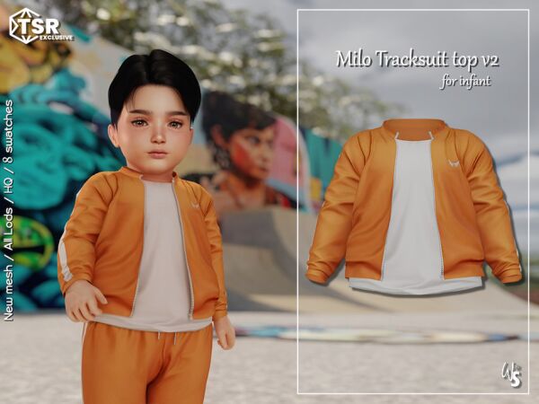 Milo Tracksuit (TOP) V1 for Infants 3 sims 4 cc milo tracksuit top v1 for infant by wisteriasims 2