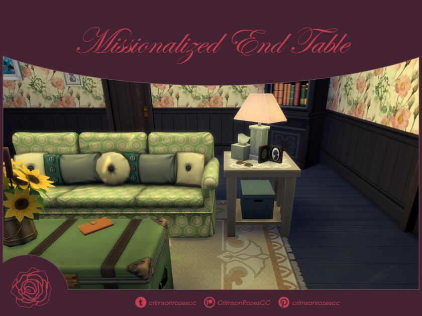 Missionalized End Table - Updated! 1 Missionalized End Table – Updated! Sims 4 CC
