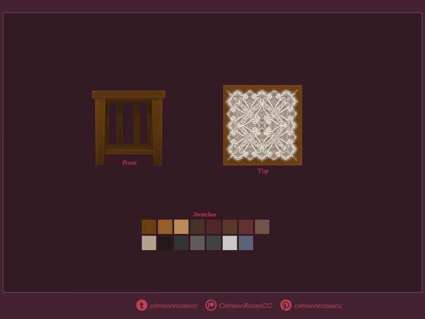 Missionalized End Table - Updated! 2 sims 4 cc missionalized end table updated 2