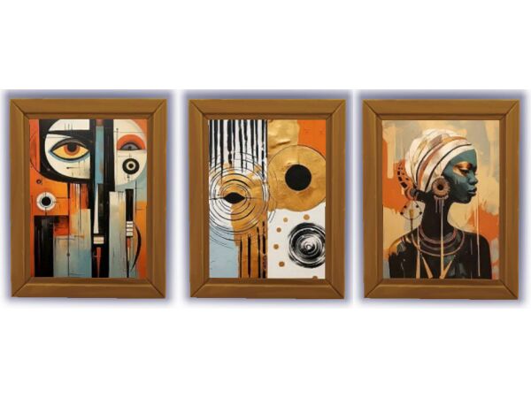 Modern African Bohemian Art Set 1 Modern African Bohemian Art Set Sims 4 CC