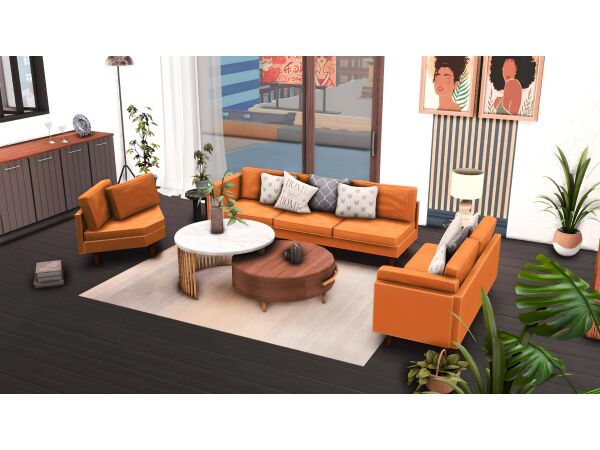 Morina Living Room By Miwisimsie Sims 4 CC
