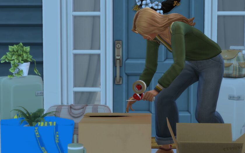 Moving Day Packing Essentials 3 sims 4 cc moving day natalie her mom packing up 2