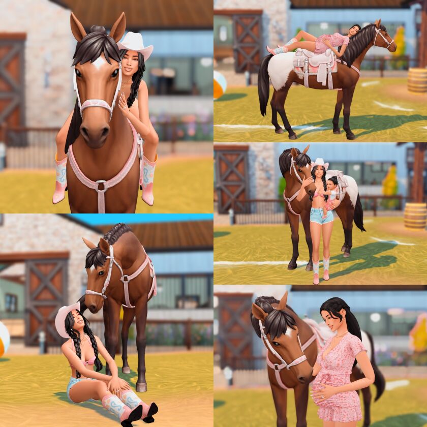 My Horse Posepack 5 sims 4 cc my horse posepack 7