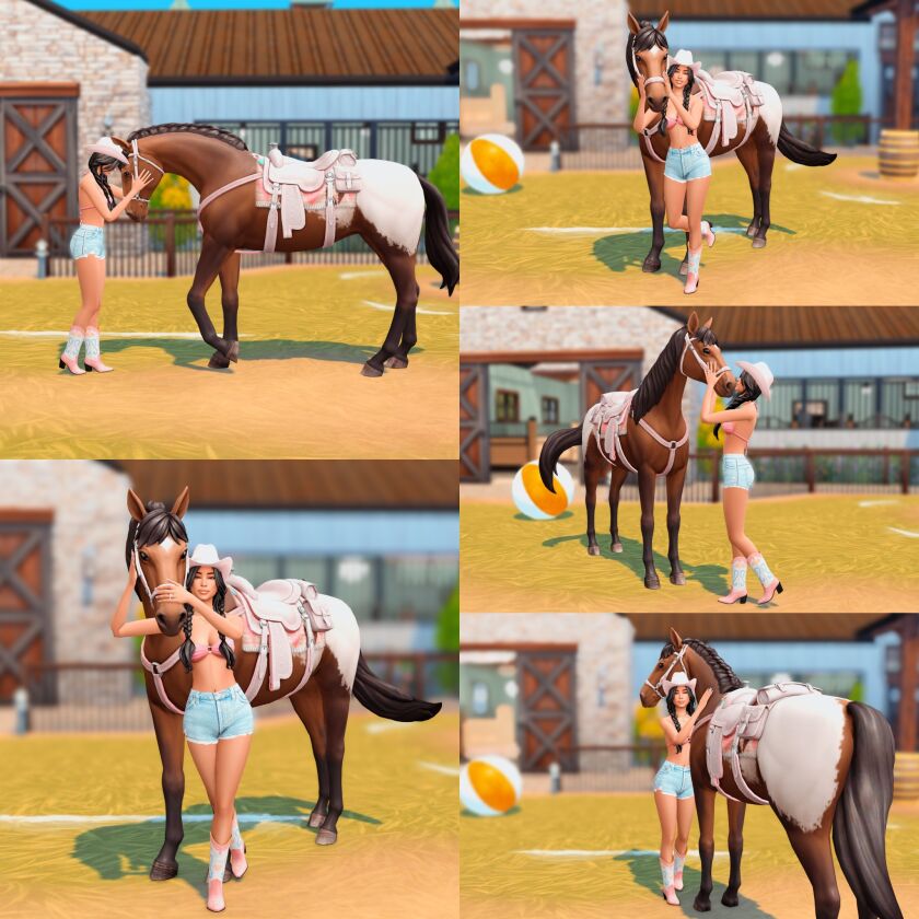 My Horse Posepack 3 sims 4 cc my horse posepack 8