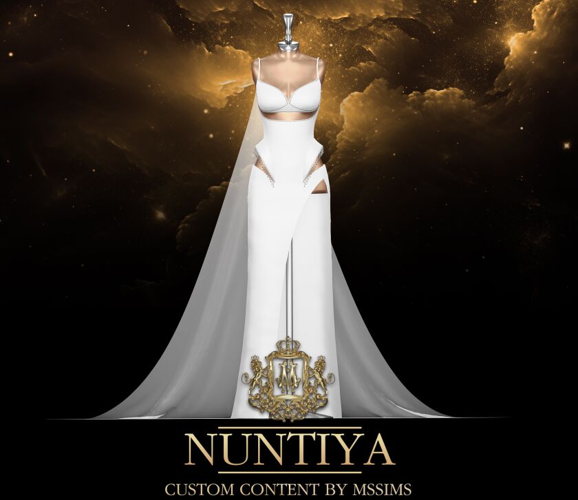 Nuntiya Gown 1 Nuntiya Gown Sims 4 CC