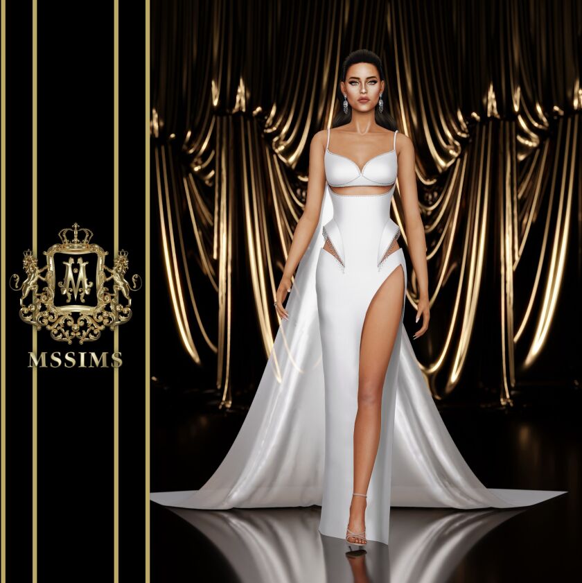 Nuntiya Gown 3 sims 4 cc nuntiya gown 4