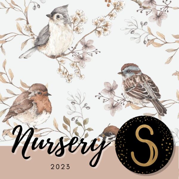 Charming White Gray Bird Nursery Wallpapers 1 Charming White Gray Bird Nursery Wallpapers Sims 4 CC