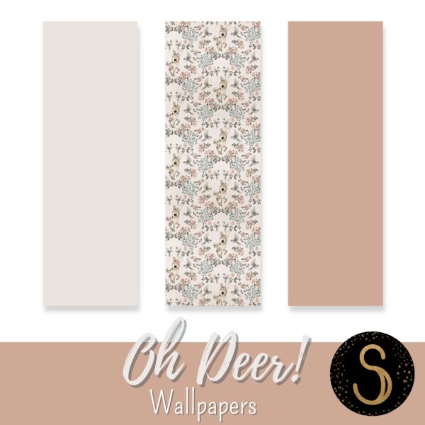 Charming Nursery Wallpapers by Sims4Luxury 1 Charming Nursery Wallpapers by Sims4Luxury Sims 4 CC