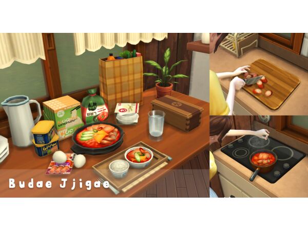 Delicious Budae Jjigae Recipe for October 2024 1 Delicious Budae Jjigae Recipe for October 2024 Sims 4 CC