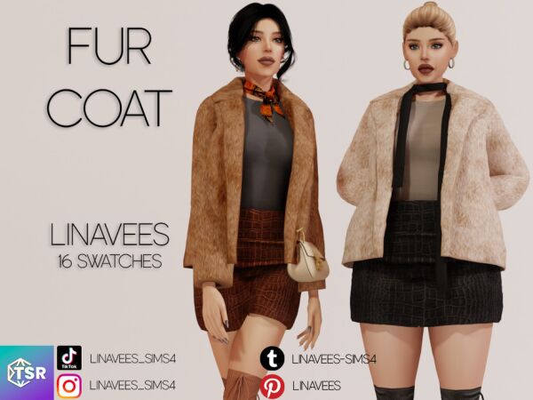 Stylish Ophelia Leather Skirt 2 sims 4 cc ophelia leather skirt by linavees 2