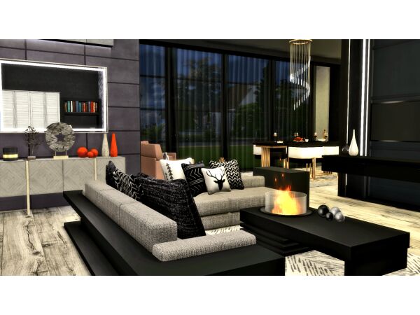Stunning Pearl Grain Living Room 1 Stunning Pearl Grain Living Room Sims 4 CC