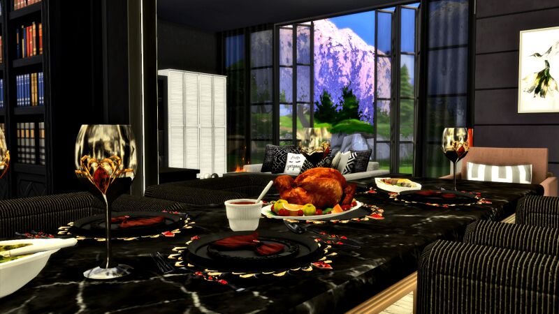 Stunning Pearl Grain Living Room 3 sims 4 cc pearl grain 5
