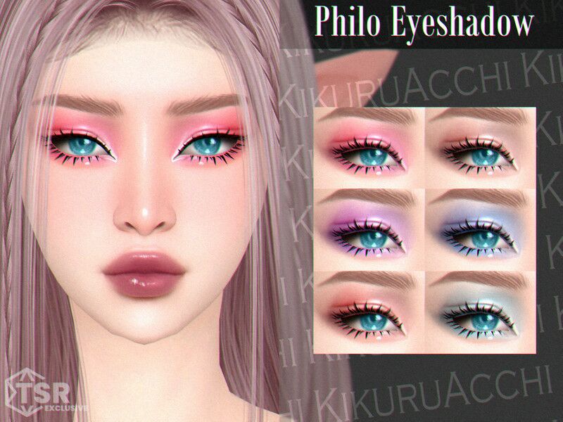 Philo Eyeshadow: Stunning Swatches for All 1 Philo Eyeshadow: Stunning Swatches for All Sims 4 CC