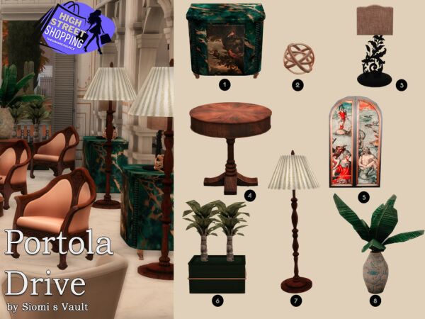 Portola Drive: A Decorative Delight 1 Portola Drive: A Decorative Delight Sims 4 CC