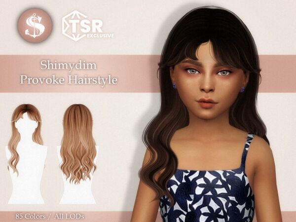 Provoke Hairstyle for Kids 1 Provoke Hairstyle for Kids Sims 4 CC