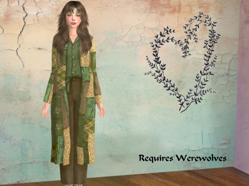 Add Elf Vibes to Your Shabby Coat Outfit! 1 Add Elf Vibes to Your Shabby Coat Outfit! Sims 4 CC