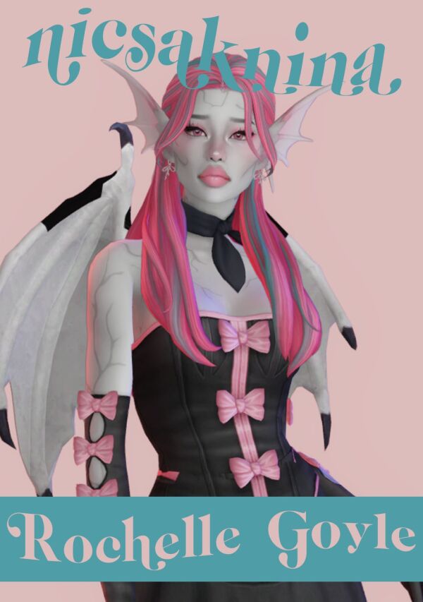 Downloadable Rochelle Goyle SIM by Nicsaknina 1 Downloadable Rochelle Goyle SIM by Nicsaknina Sims 4 CC