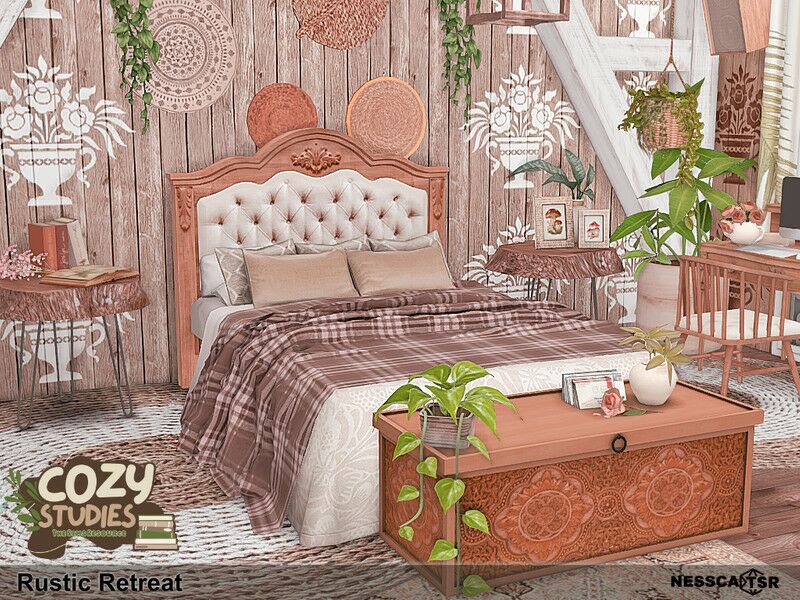 Rustic Retreat By Nessca 1 Rustic Retreat By Nessca Sims 4 CC