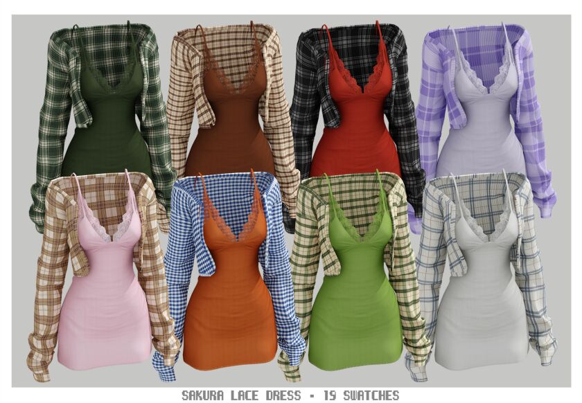 Sakura Mini Dress 2 sims 4 cc sakura mini dress 2