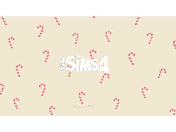 Serena⟡ Candy Cane Opening Screen Override 1 Serena⟡ Candy Cane Opening Screen Override Sims 4 CC