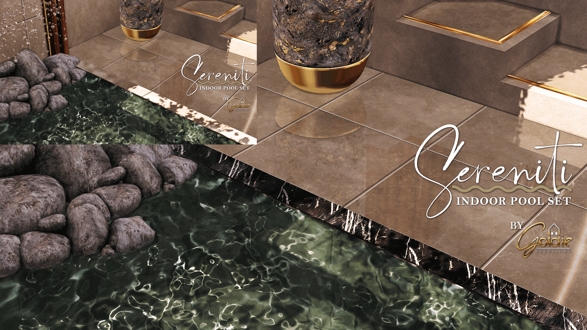 Sereniti Indoor Pool Set with Free Gift 10 sims 4 cc sereniti free gift 11