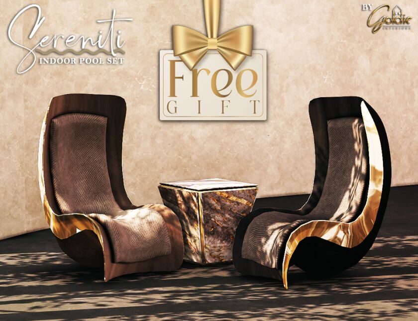 Sereniti Indoor Pool Set with Free Gift 19 sims 4 cc sereniti free gift 2