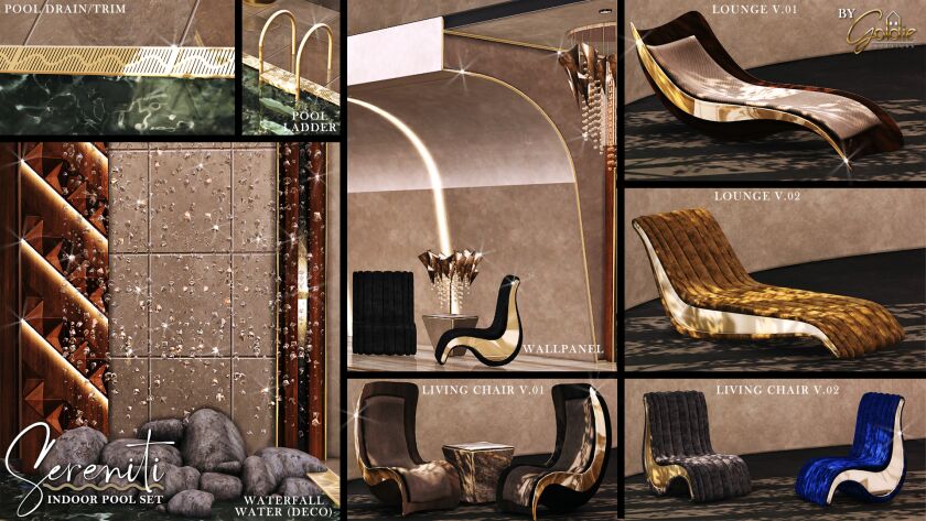 Sereniti Indoor Pool Set with Free Gift 15 sims 4 cc sereniti free gift 6