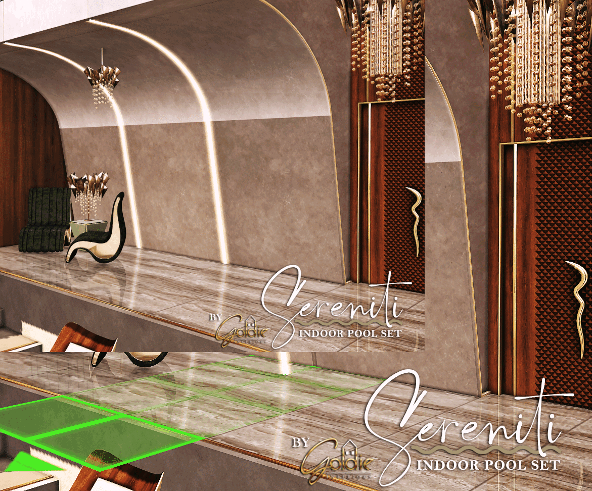 Sereniti Indoor Pool Set with Free Gift 12 sims 4 cc sereniti free gift 9