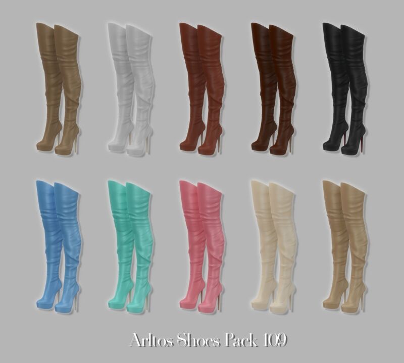 Stylish Shoes Pack 109 by Arltos 3 sims 4 cc shoes pack 109 by arltos 2