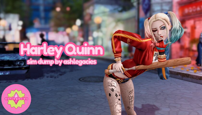 Sim Dump: Harley Quinn 1 Sim Dump: Harley Quinn Sims 4 CC