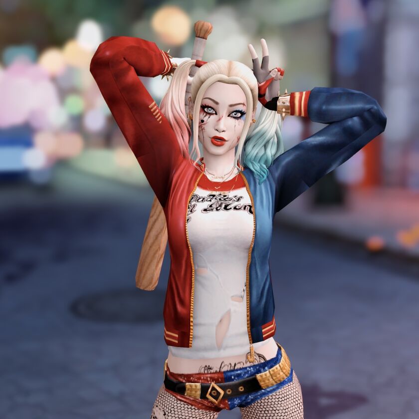 Sim Dump: Harley Quinn 7 sims 4 cc sim dump harley quinn 2
