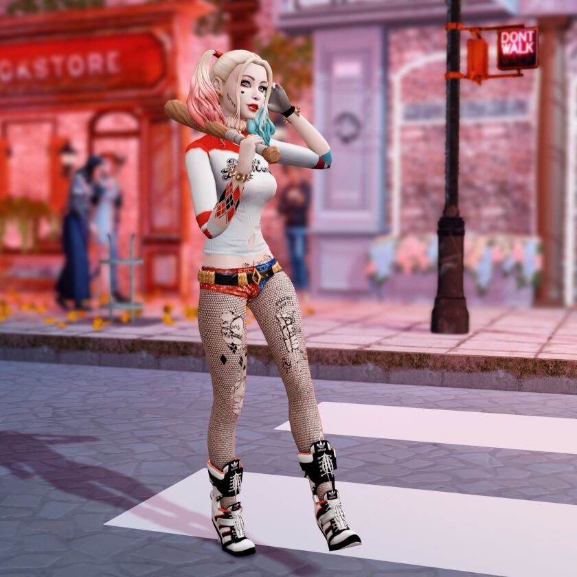 Sim Dump: Harley Quinn 5 sims 4 cc sim dump harley quinn 4