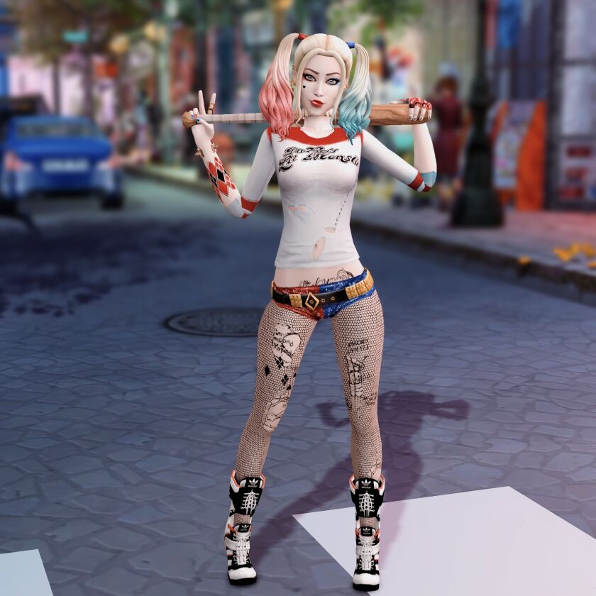 Sim Dump: Harley Quinn 4 sims 4 cc sim dump harley quinn 5