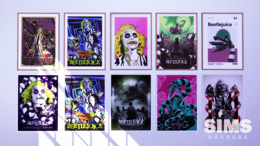 Sims 4 - Beetlejuice Poster Wall Art Prints 💚 7 sims 4 cc sims 4 beetlejuice poster wall art prints 5