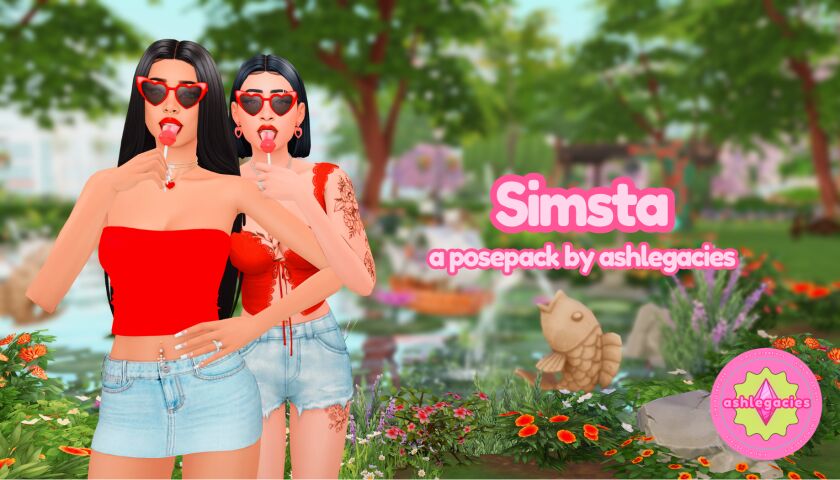 Free Simsta Posepack for 5000 Patrons! 1 Free Simsta Posepack for 5000 Patrons! Sims 4 CC