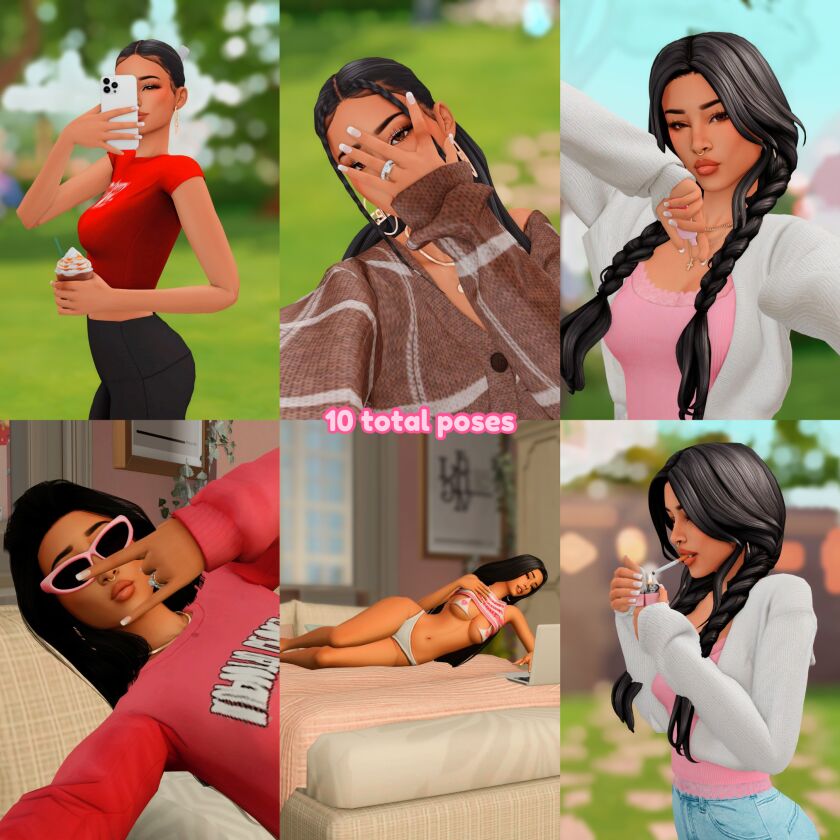 Free Simsta Posepack for 5000 Patrons! 15 sims 4 cc simsta posepack 2
