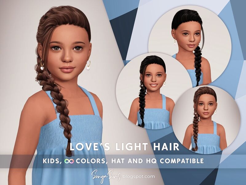 SonyaSims - Love's Light Hair 3 sims 4 cc sonyasims loves light hair 3