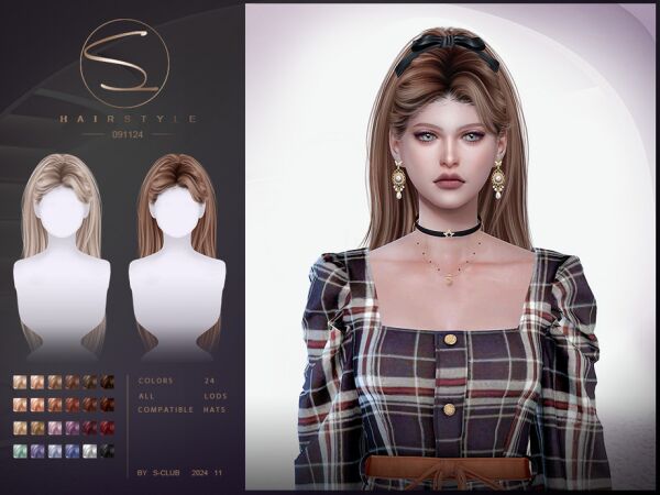 Stylish Ponytail Hairstyle 091124 1 Stylish Ponytail Hairstyle 091124 Sims 4 CC