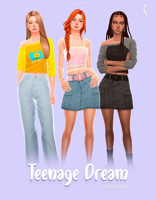 Teenage Dream by SulSulTiti 1 Teenage Dream by SulSulTiti Sims 4 CC