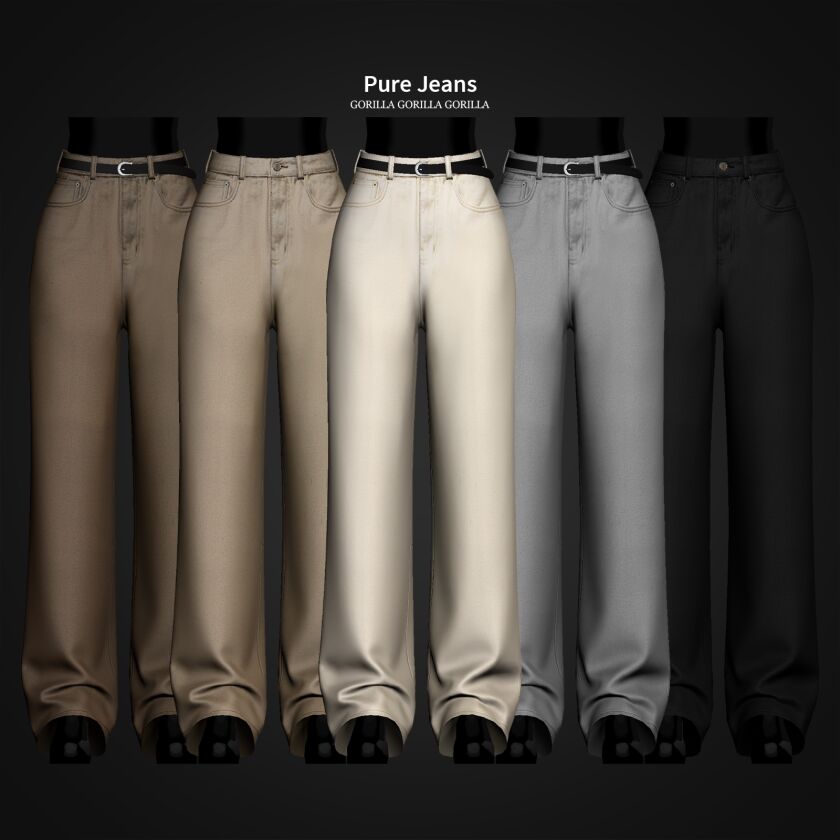 Stylish Pure Jeans for Your Sims 1 Stylish Pure Jeans for Your Sims Sims 4 CC