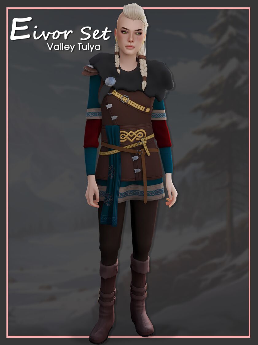 The Sims 4 Eivor Set 1 The Sims 4 Eivor Set Sims 4 CC